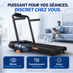 BlueStride™ X5 — Tapis de course pliable 4-en-1