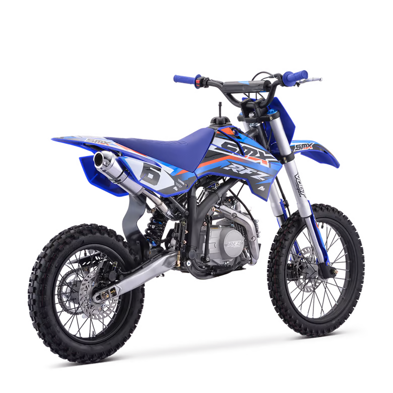 Dirt bike smx rfz enduro 125cc Bleu