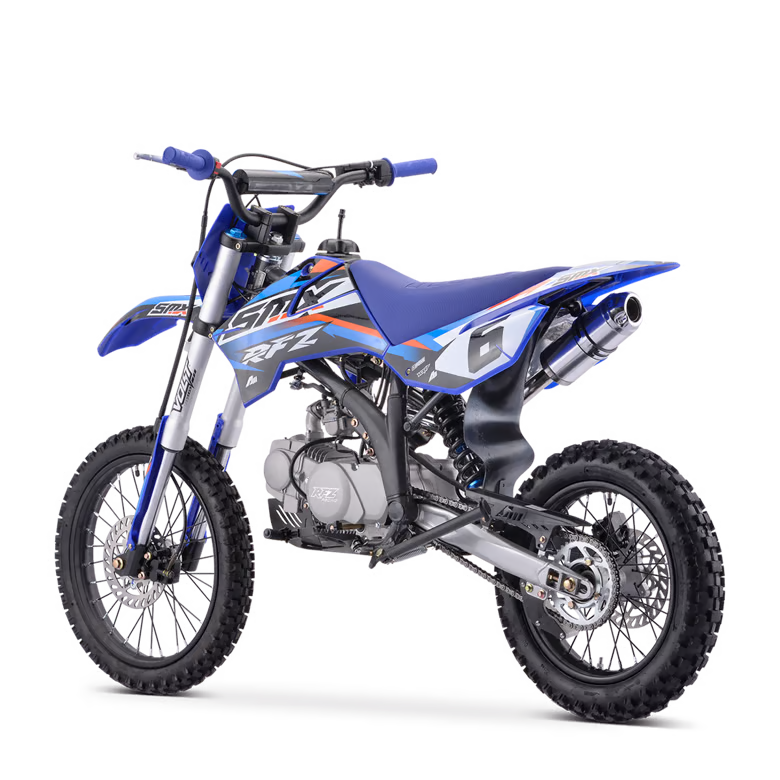 Dirt bike smx rfz enduro 125cc Bleu