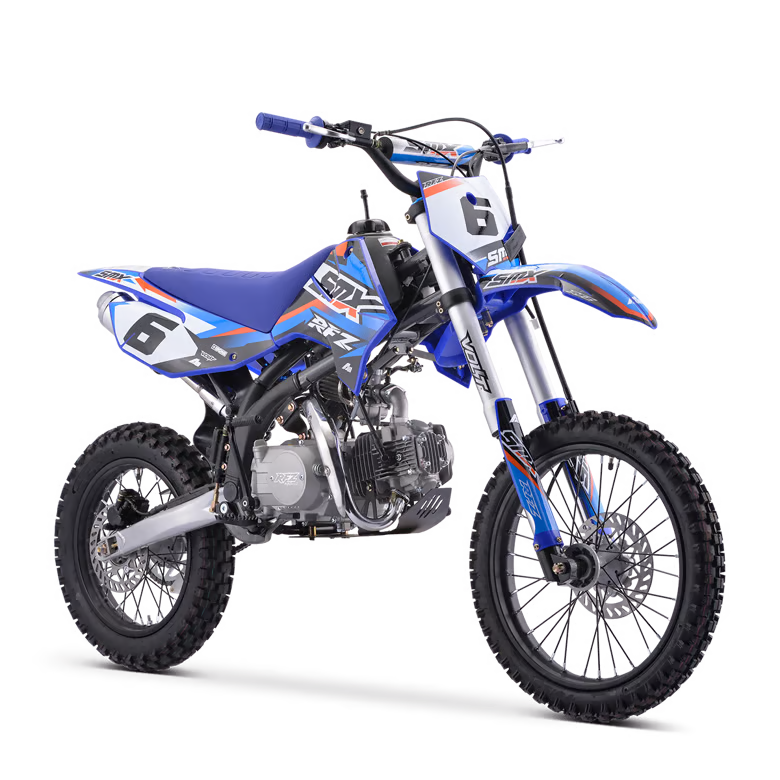 Dirt bike smx rfz enduro 125cc Bleu