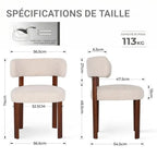 Lot de 4 Chaises (2 + 2 GRATIS)