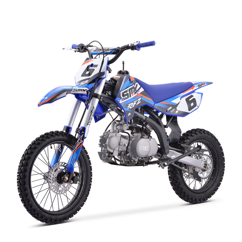 Dirt bike smx rfz enduro 125cc Bleu