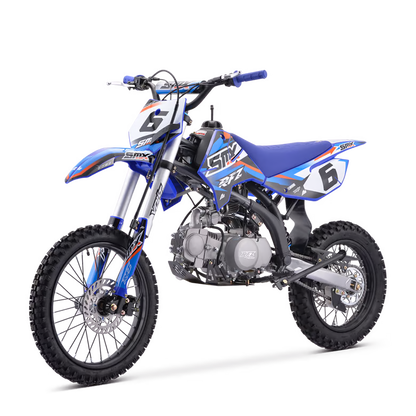 Dirt bike smx rfz enduro 125cc Bleu