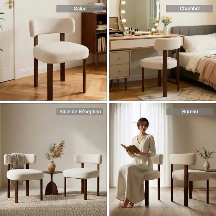 Lot de 4 Chaises (2 + 2 GRATIS)