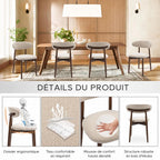 Lot de 4 Chaises (2 + 2 GRATIS)